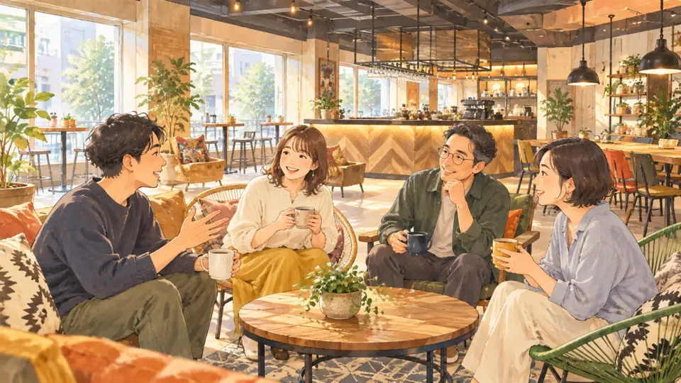 錦糸町の朝ラウンジ一服