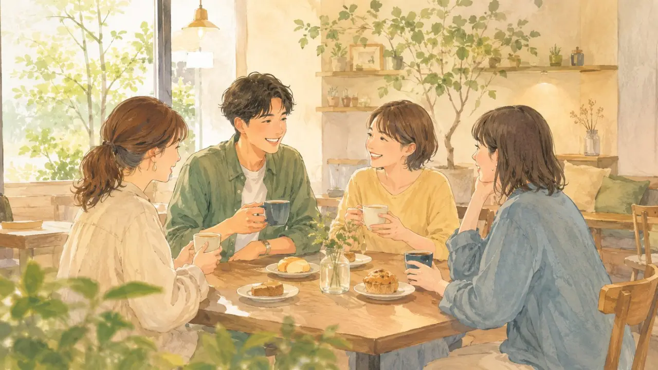月島の日曜朝カフェ会