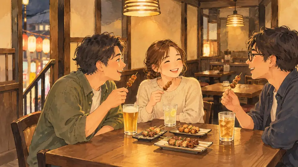 しあわせ焼鳥 家族やで二階に上がる時間