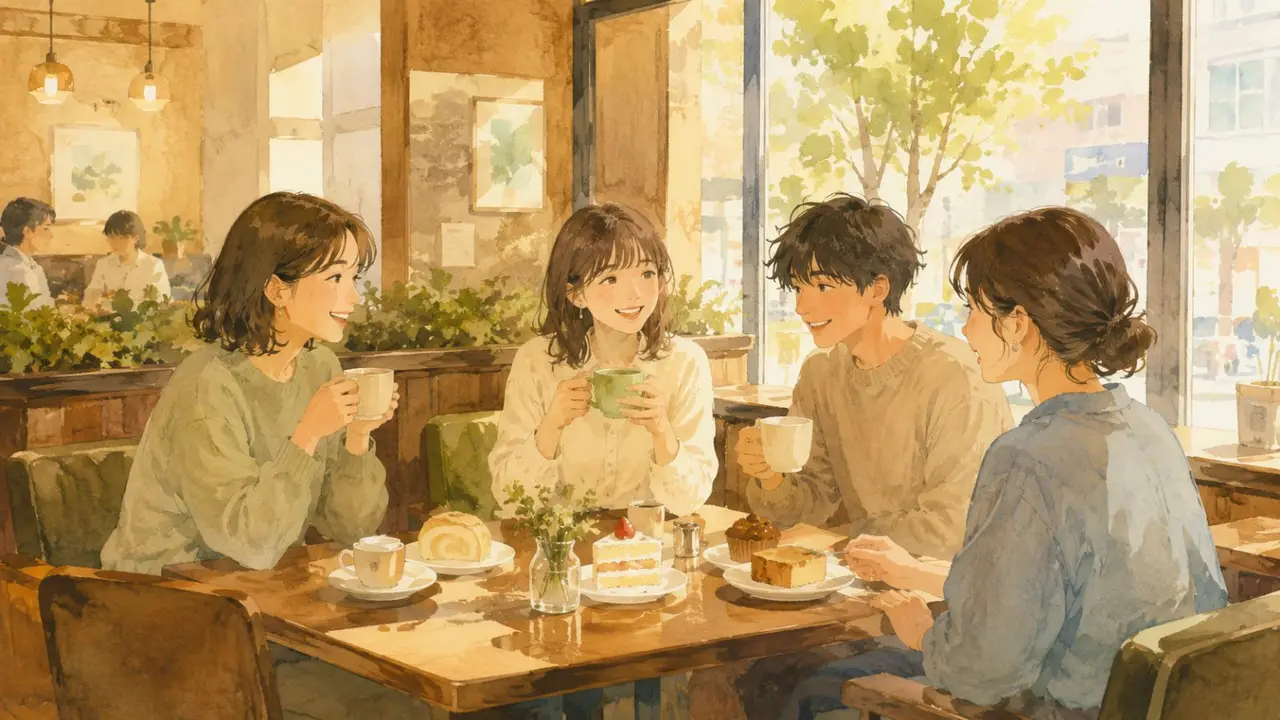 甘いものとひと休み朝カフェ会