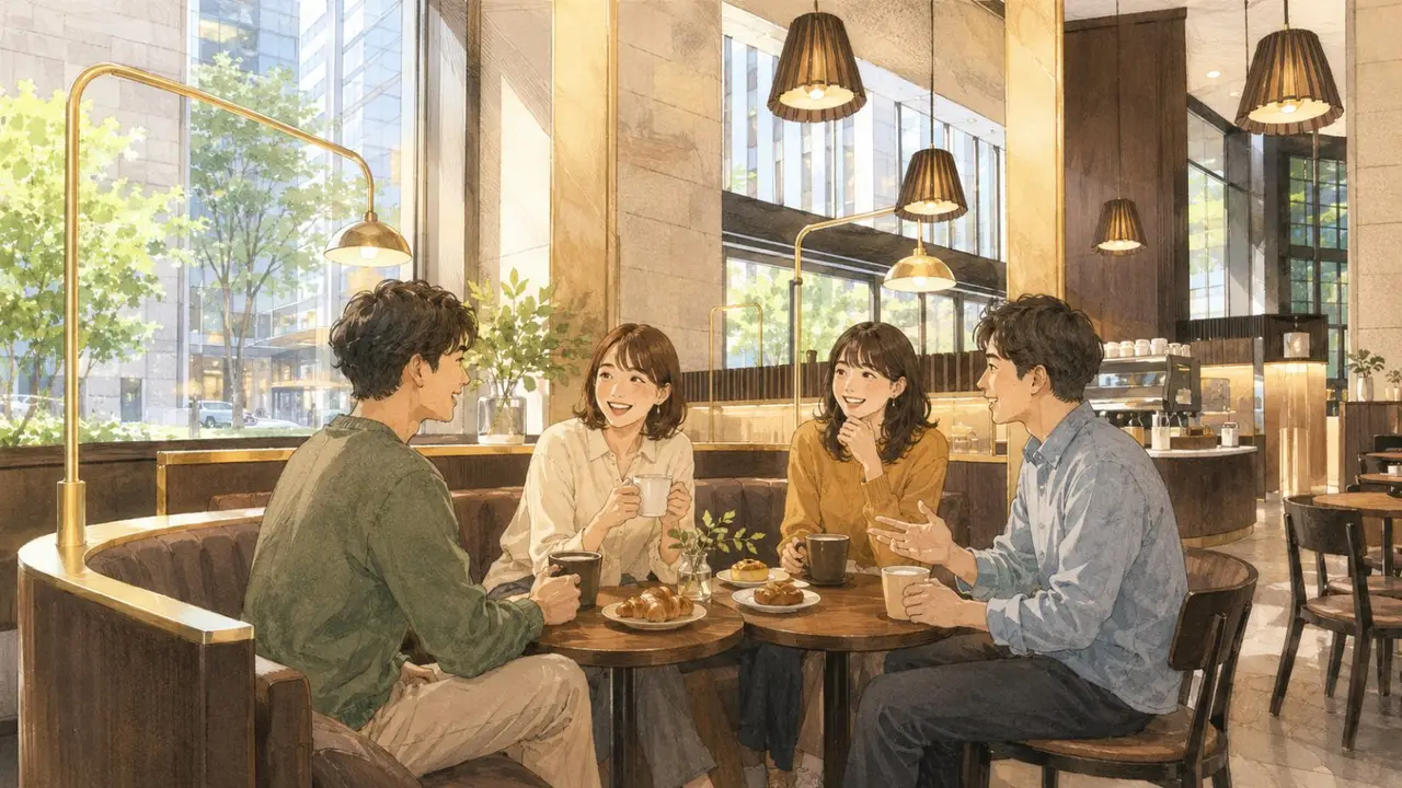 日本橋の朝カフェ会