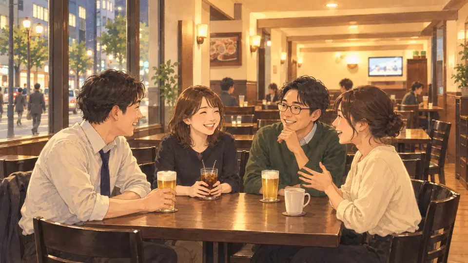 上野・金夜のちょい飲み4人席