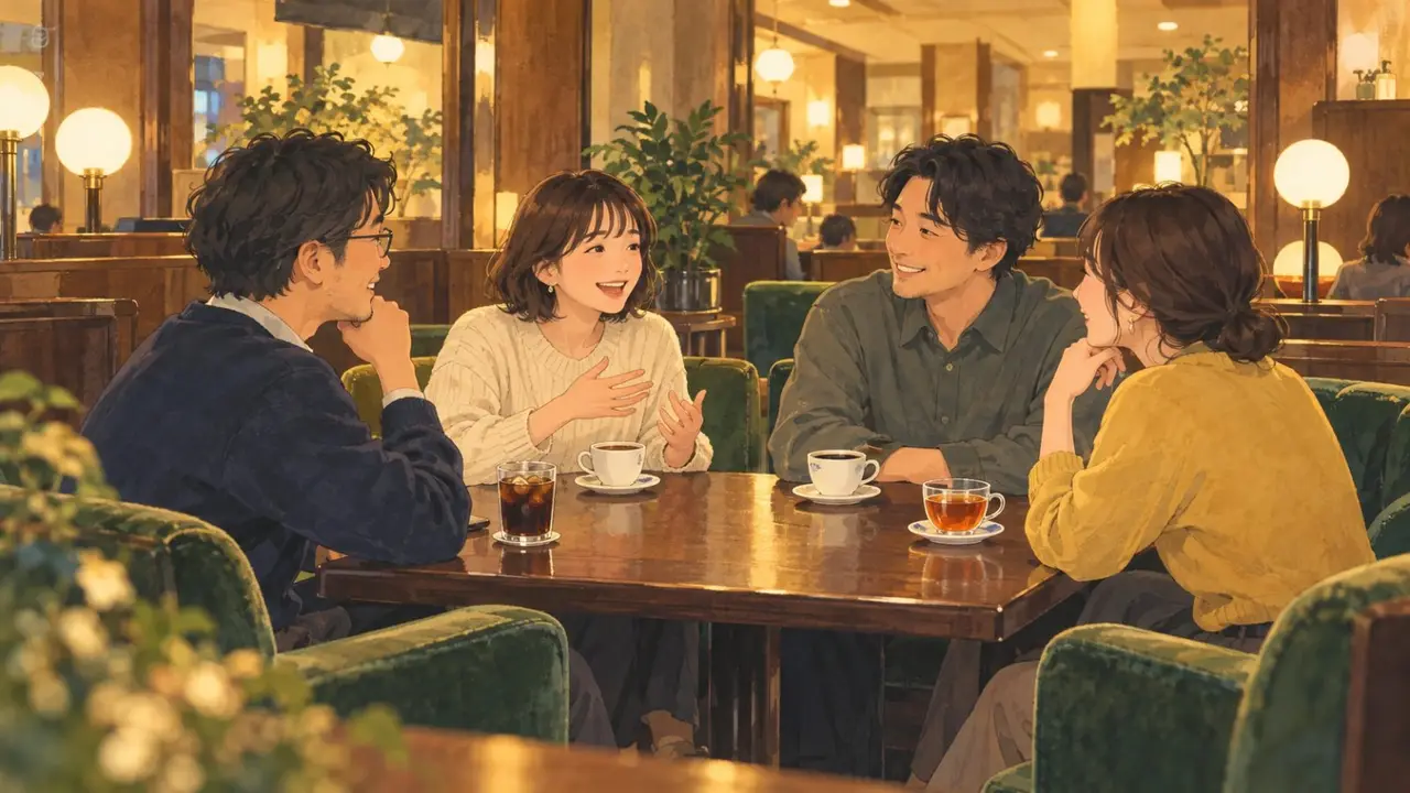 吉祥寺の水曜夜、話しすぎない喫茶時間