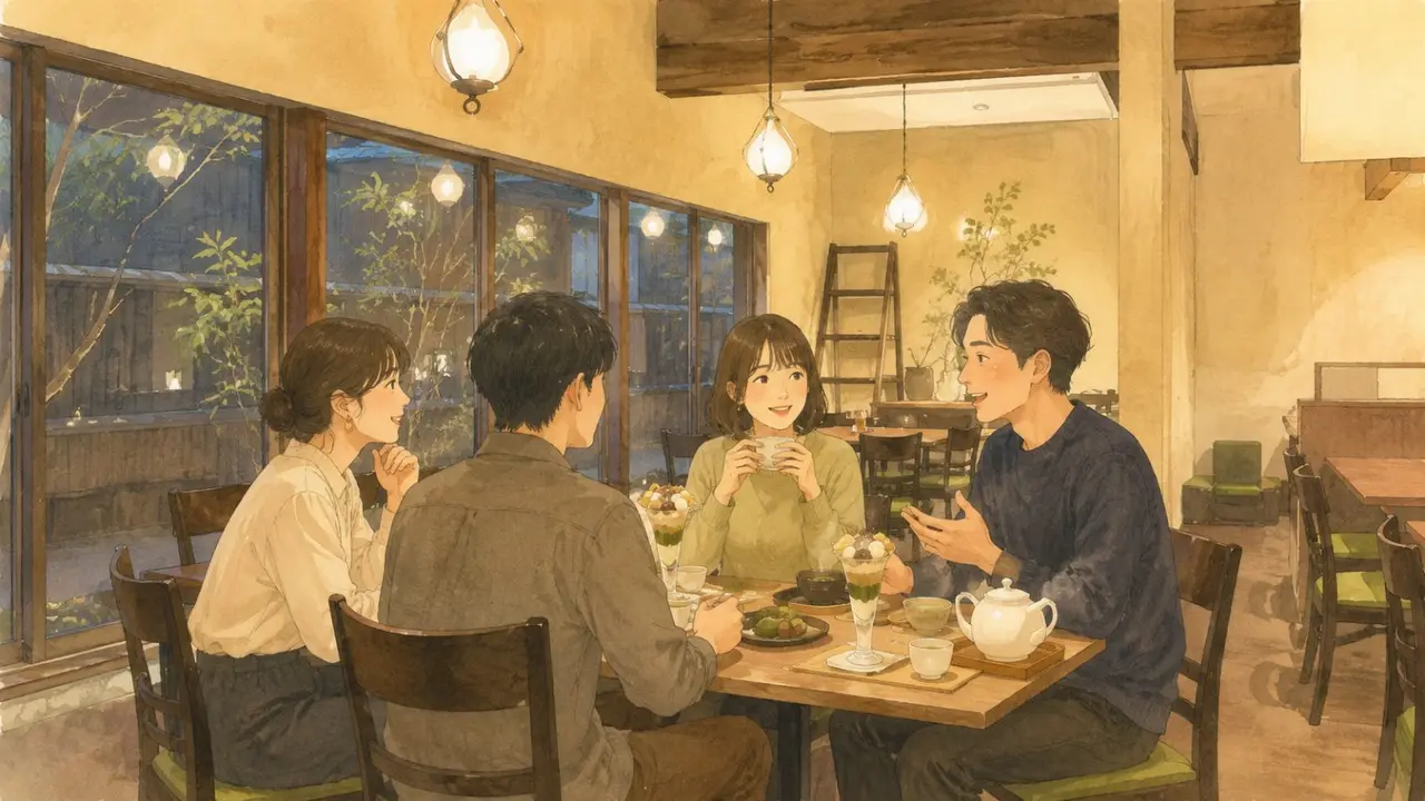 神楽坂夜の甘味ひとこと会