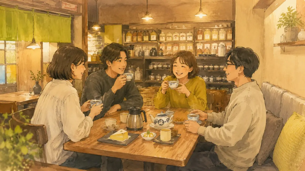 人形町の日曜夜カフェ