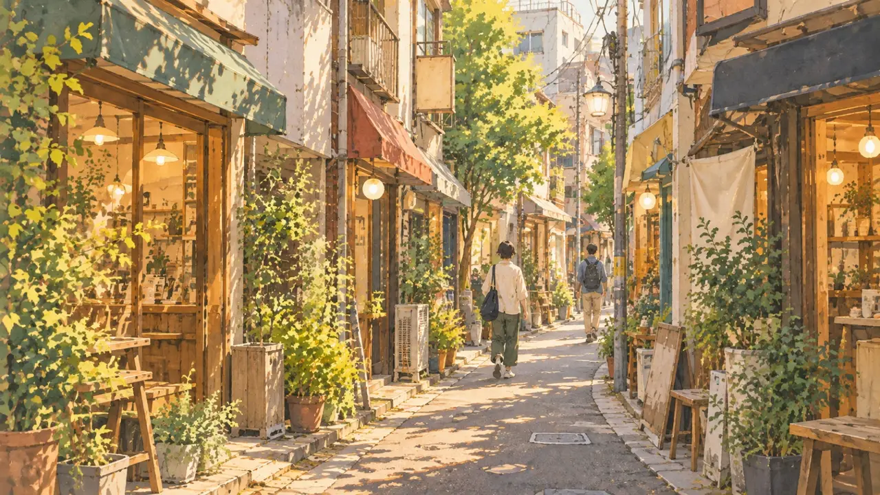 名前と土地に残る記憶の風景のイラスト