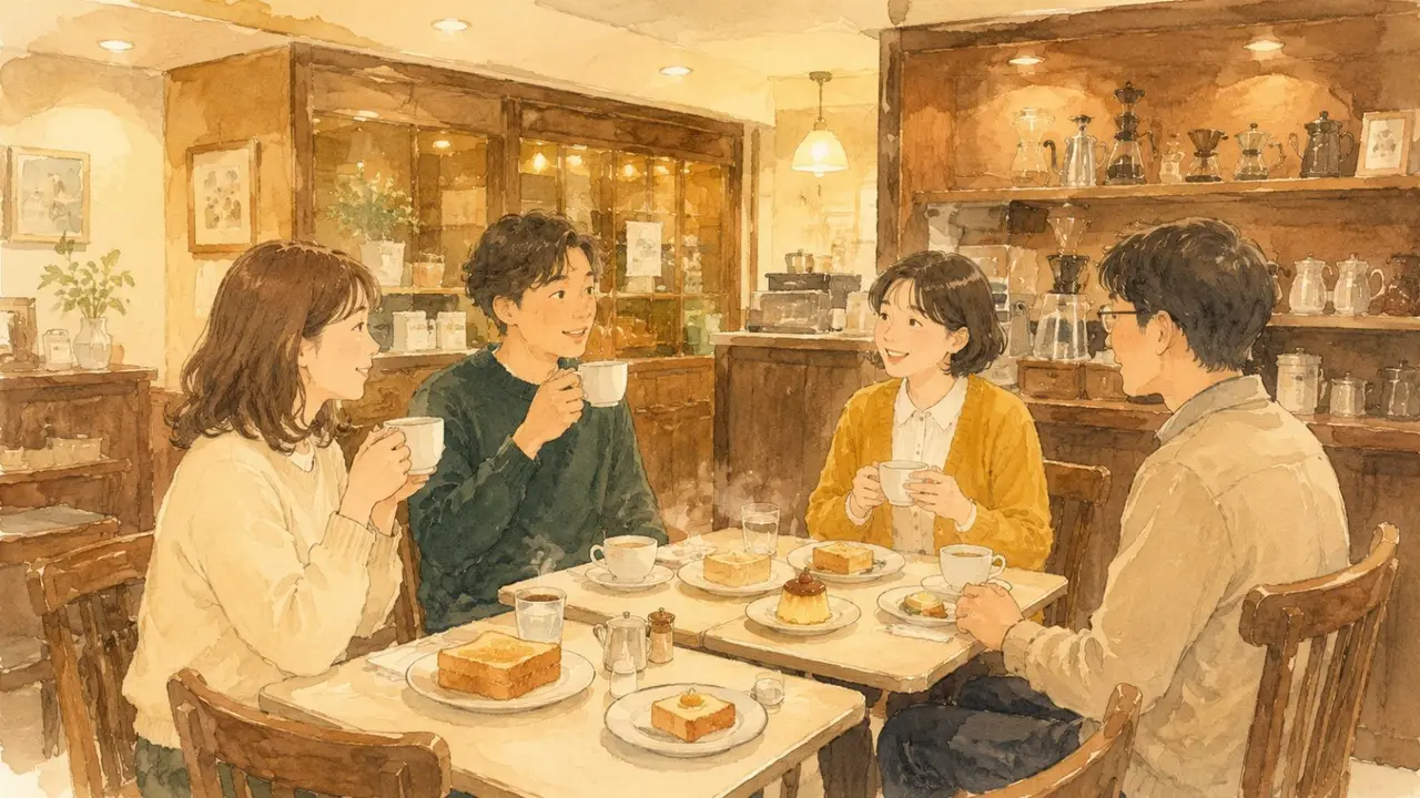 宝町で日曜朝カフェ会