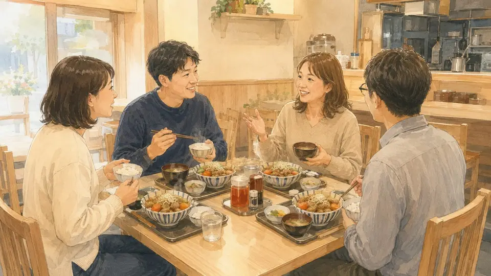 月島の木曜遅め昼ごはん
