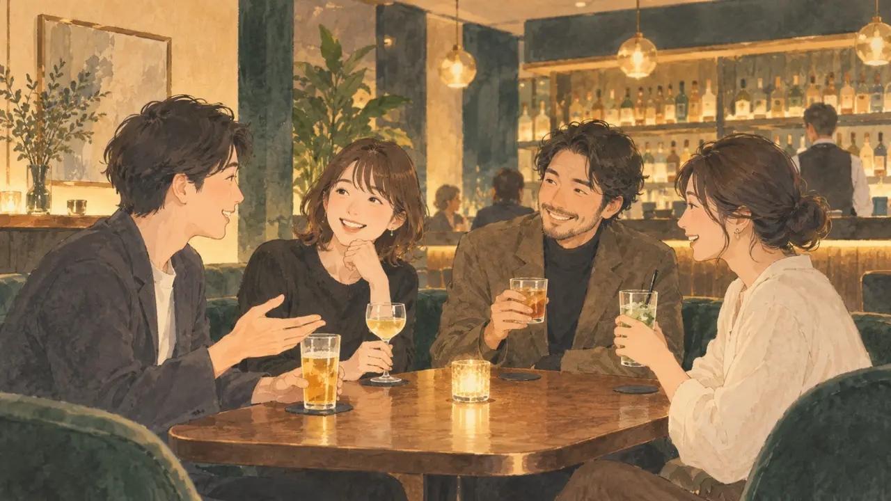 銀座ベースで金曜の一杯対話