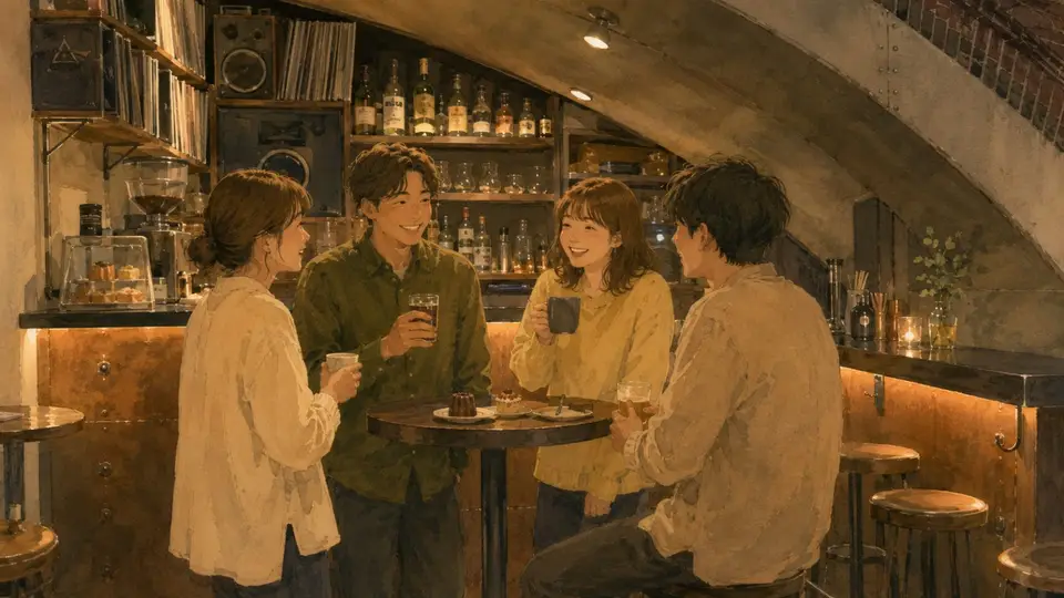 有楽町で水曜21時の夜カフェ会