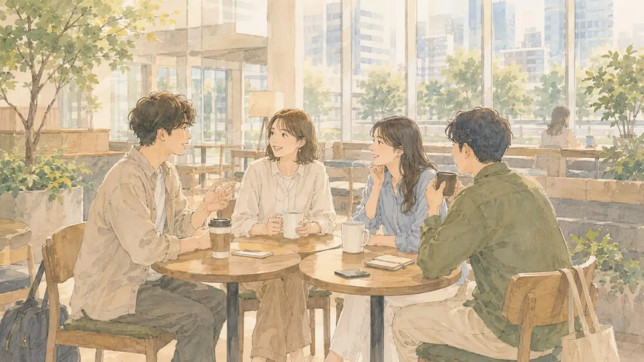 土曜朝のゆったりカフェ会